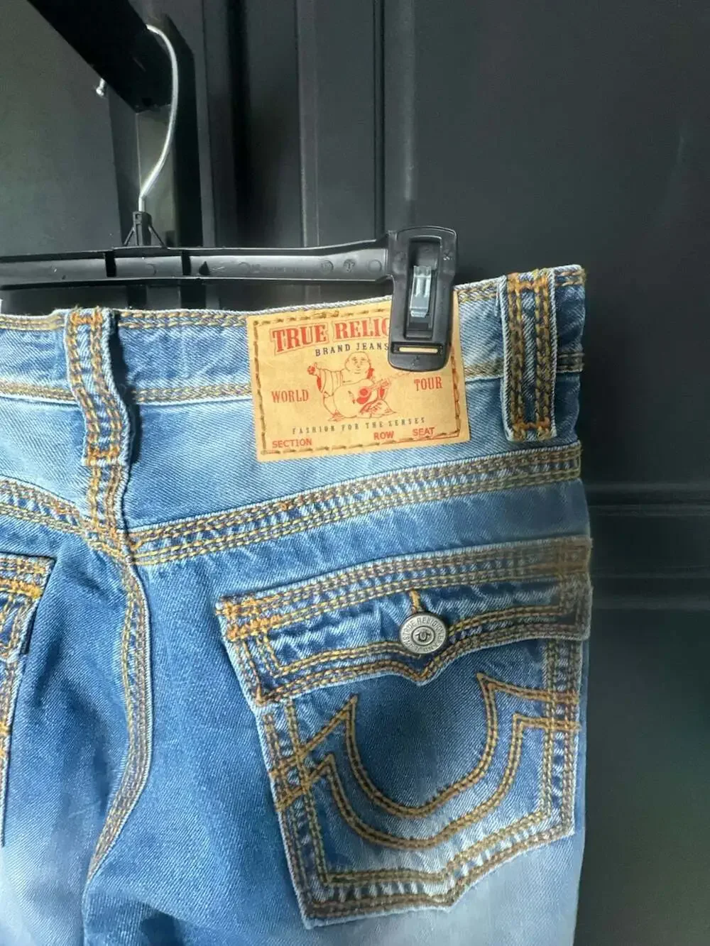 True Religion World Tour Distressed Jeans 32x34 #441